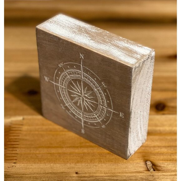 Rustic Nautical Compass decoration nautical star Valentines Day Valentine gift - Picture 1 of 4